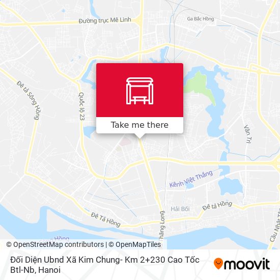 Đối Diện Ubnd Xã Kim Chung- Km 2+230 Cao Tốc Btl-Nb map