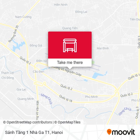 Sảnh Tầng 1 Nhà Ga T1 map