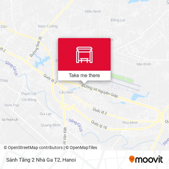 Sảnh Tầng 2 Nhà Ga T2 map