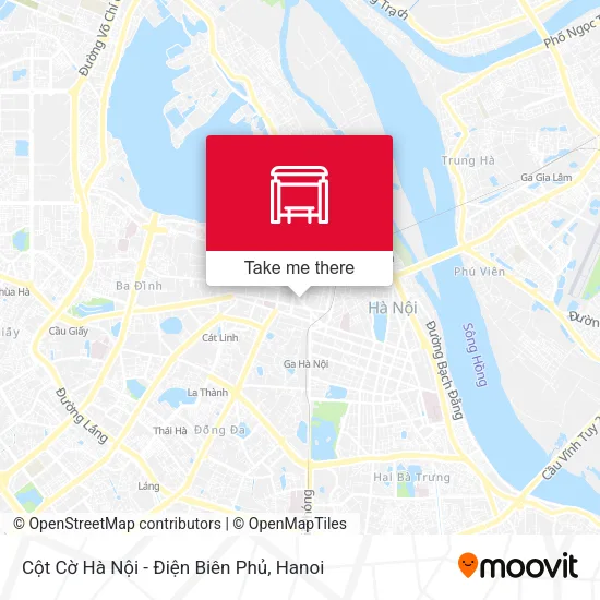 Cột Cờ Hà Nội - Điện Biên Phủ map