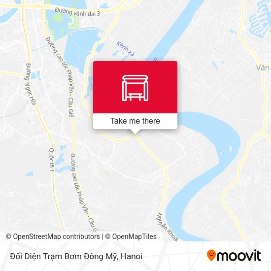 Đối Diện Trạm Bơm Đông Mỹ map