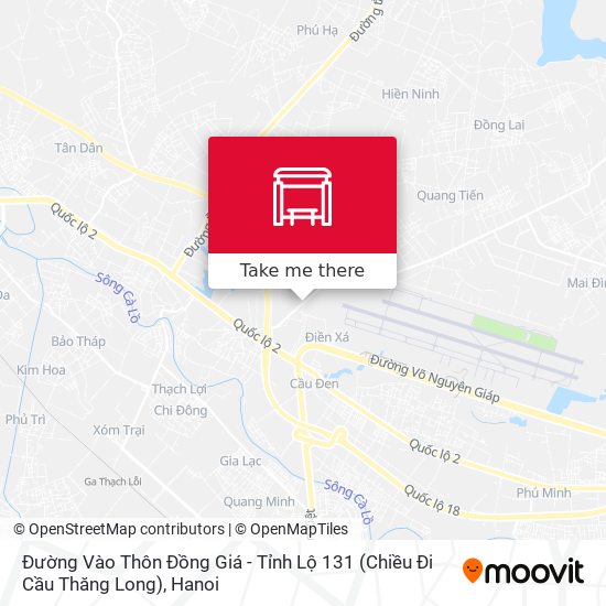 Đường Vào Thôn Đồng Giá - Tỉnh Lộ 131 (Chiều Đi Cầu Thăng Long) map