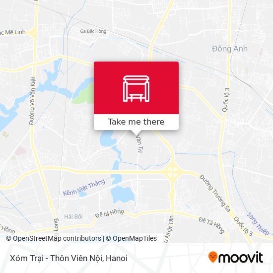 Xóm Trại - Thôn Viên Nội map