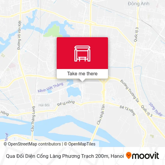 Qua Đối Diện Cổng Làng Phương Trạch 200m map