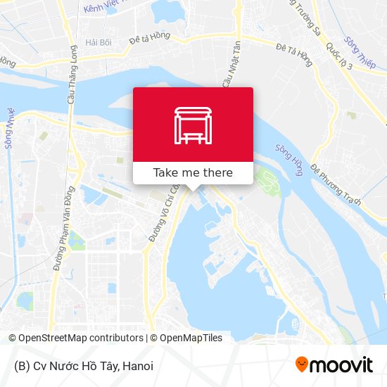 (B) Cv Nước Hồ Tây map