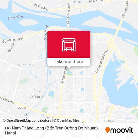 (A) Nam Thăng Long (Bđx Trên Đường Đỗ Nhuận) map