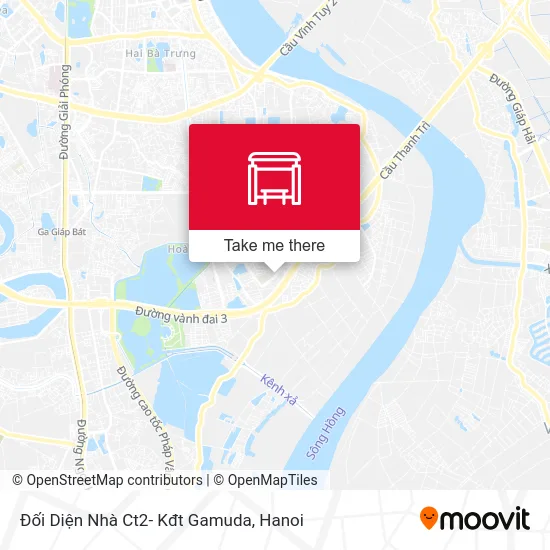 Đối Diện Nhà Ct2- Kđt Gamuda map