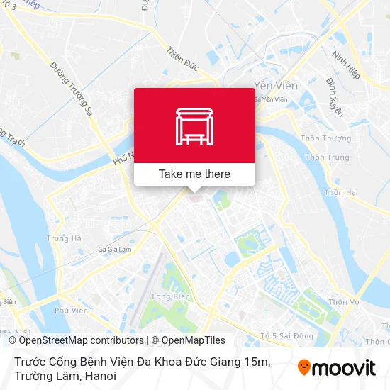 Trước Cổng Bệnh Viện Đa Khoa Đức Giang 15m, Trường Lâm map