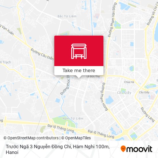 Trước Ngã 3 Nguyễn Đồng Chi, Hàm Nghi 100m map