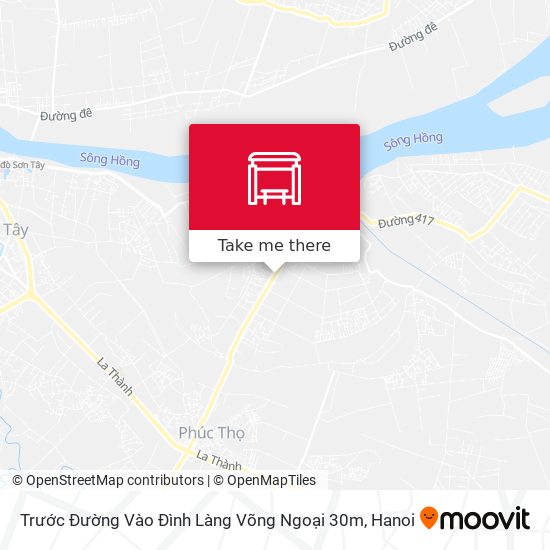 Trước Đường Vào Đình Làng Võng Ngoại 30m map