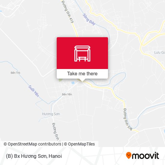 (B) Bx Hương Sơn map