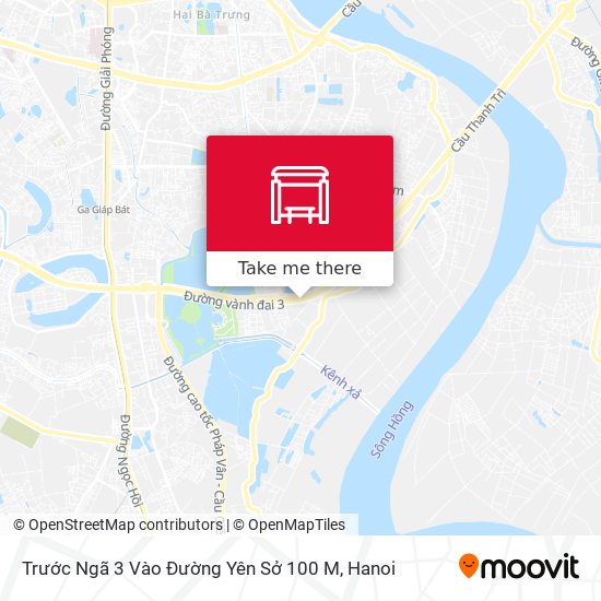 Trước Ngã 3 Vào Đường Yên Sở 100 M map