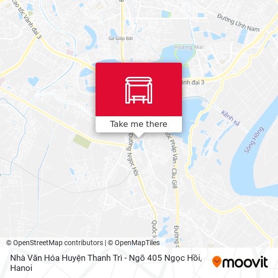 Nhà Văn Hóa Huyện Thanh Trì - Ngõ 405 Ngọc Hồi map