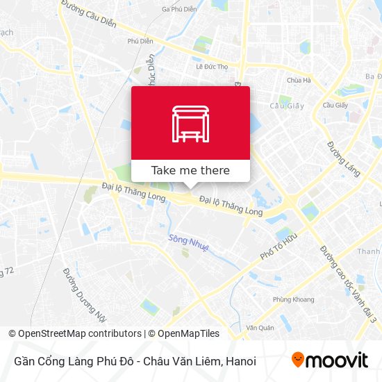 Gần Cổng Làng Phú Đô - Châu Văn Liêm map