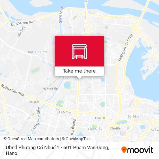 Ubnd Phường Cổ Nhuế 1 - 601 Phạm Văn Đồng map