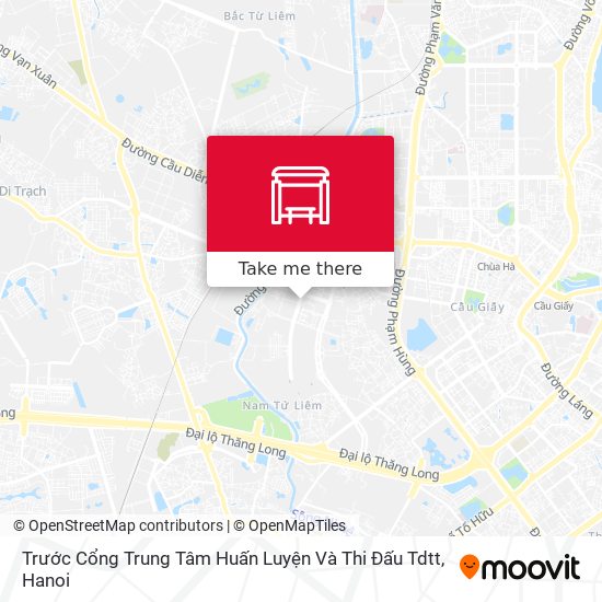 Trước Cổng Trung Tâm Huấn Luyện Và Thi Đấu Tdtt map