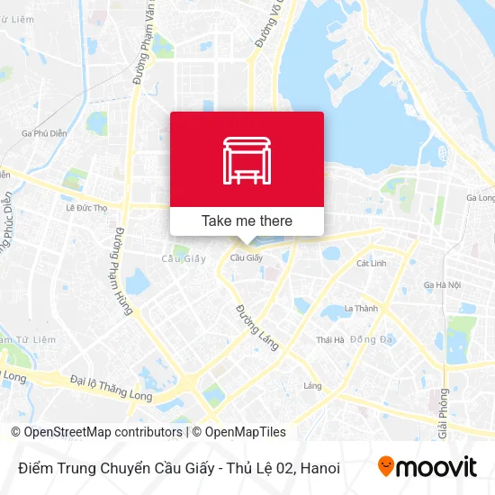 Điểm Trung Chuyển Cầu Giấy - Thủ Lệ 02 map