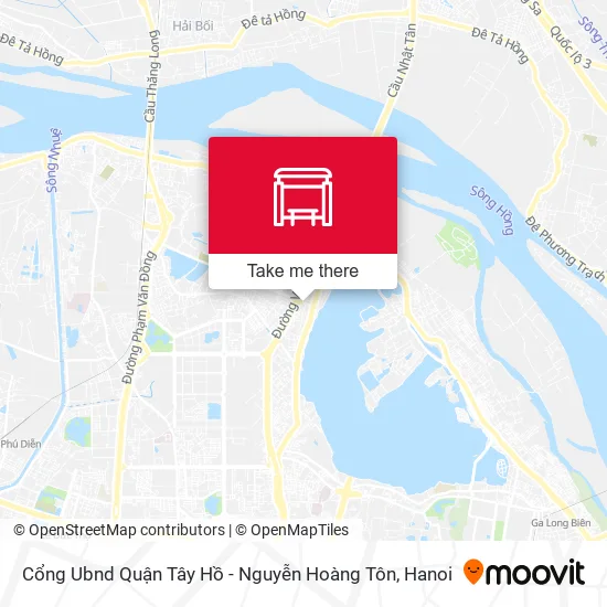 Cổng Ubnd Quận Tây Hồ - Nguyễn Hoàng Tôn map