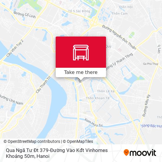 Qua Ngã Tư Đt 379-Đường Vào Kđt Vinhomes Khoảng 50m map