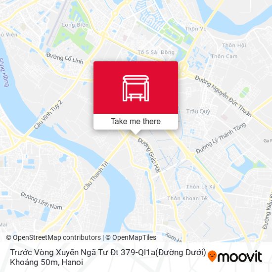 Trước Vòng Xuyến Ngã Tư Đt 379-Ql1a(Đường Dưới) Khoảng 50m map