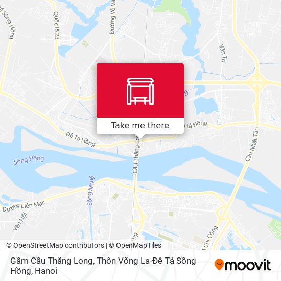 Gầm Cầu Thăng Long, Thôn Võng La-Đê Tả Sồng Hồng map