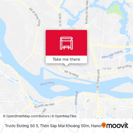 Trước Đường Số 5, Thôn Sáp Mai Khoảng 50m map