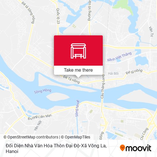 Đối Diện Nhà Văn Hóa Thôn Đại Độ-Xã Võng La map