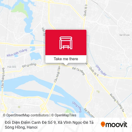 Đối Diện Điếm Canh Đê Số 9, Xã Vĩnh Ngọc-Đê Tả Sông Hồng map