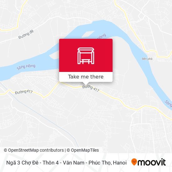 Ngã 3 Chợ Đê - Thôn 4 - Vân Nam - Phúc Thọ map