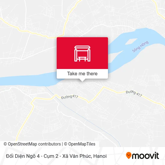 Đối Diện Ngõ 4 - Cụm 2 - Xã Vân Phúc map