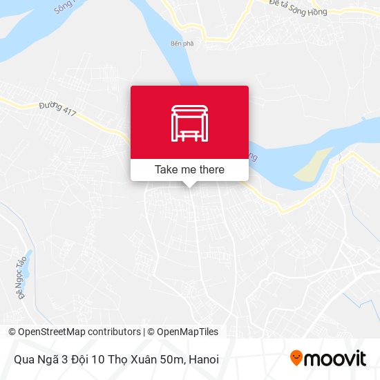 Qua Ngã 3 Đội 10 Thọ Xuân 50m map