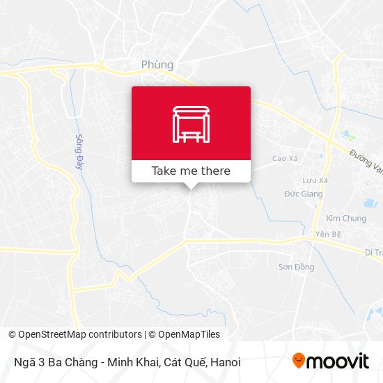 Ngã 3 Ba Chàng - Minh Khai, Cát Quế map