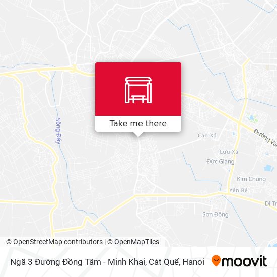 Ngã 3 Đường Đồng Tâm - Minh Khai, Cát Quế map