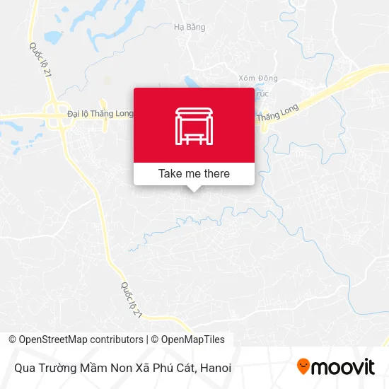 Qua Trường Mầm Non Xã Phú Cát map