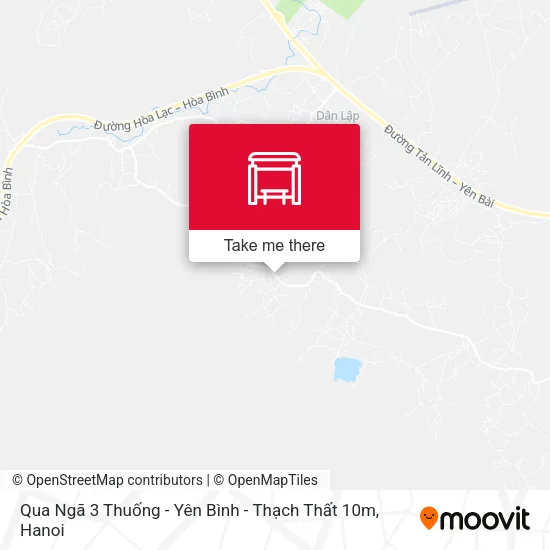 Qua Ngã 3 Thuống - Yên Bình - Thạch Thất 10m map