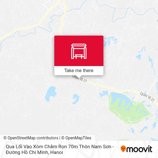 Qua Lối Vào Xóm Chằm Rọn 70m Thôn Nam Sơn - Đường Hồ Chí Minh map