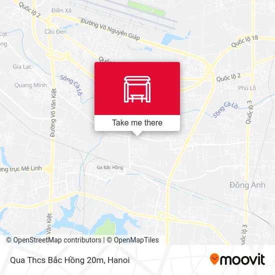 Qua Thcs Bắc Hồng 20m map