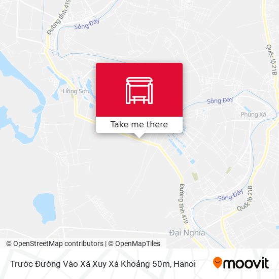Trước Đường Vào Xã Xuy Xá Khoảng 50m map