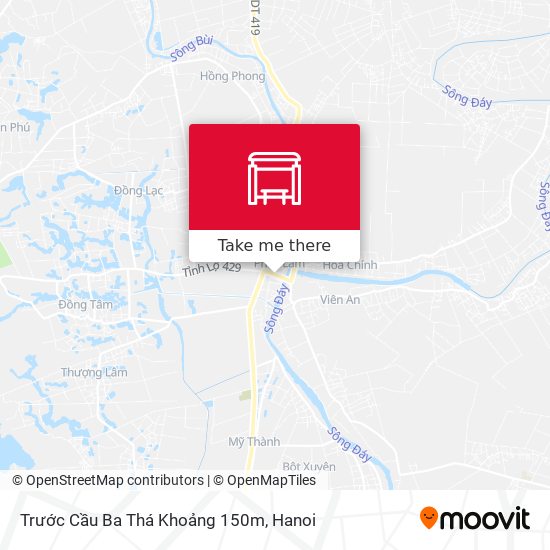 Trước Cầu Ba Thá Khoảng 150m map