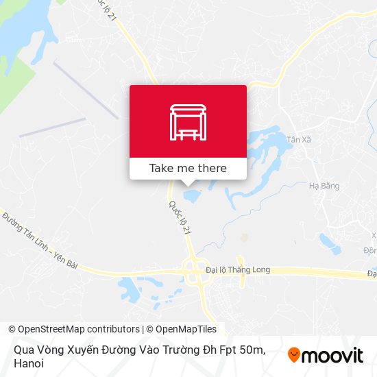 Qua Vòng Xuyến Đường Vào Trường Đh Fpt 50m map