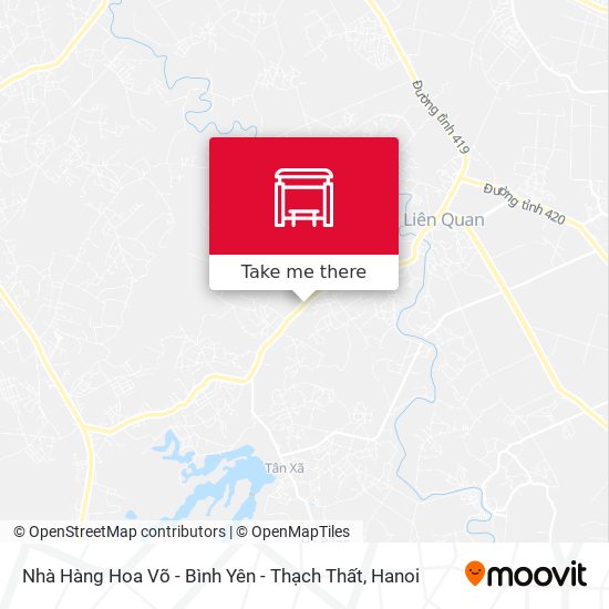 Nhà Hàng Hoa Võ - Bình Yên - Thạch Thất map