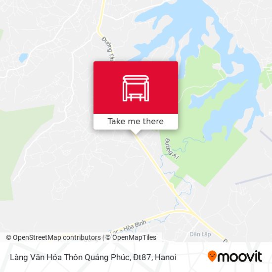 Làng Văn Hóa Thôn Quảng Phúc, Đt87 map