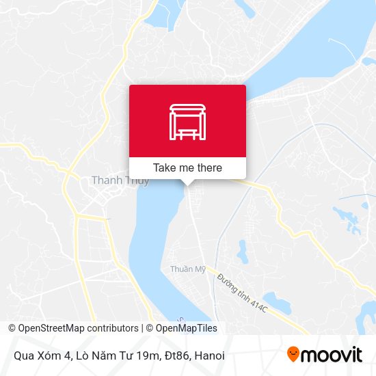 Qua Xóm 4, Lò Năm Tư 19m, Đt86 map