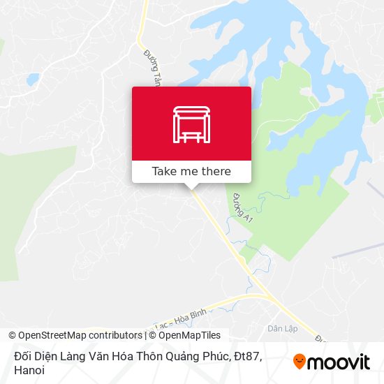 Đối Diện Làng Văn Hóa Thôn Quảng Phúc, Đt87 map