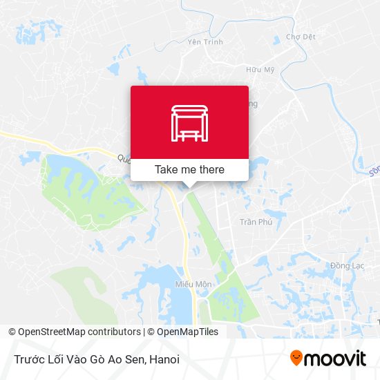 Trước Lối Vào Gò Ao Sen map
