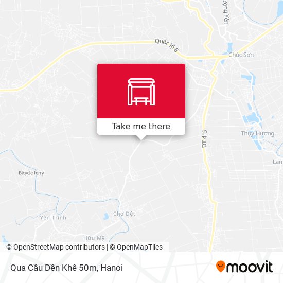 Qua Cầu Dền Khê 50m map