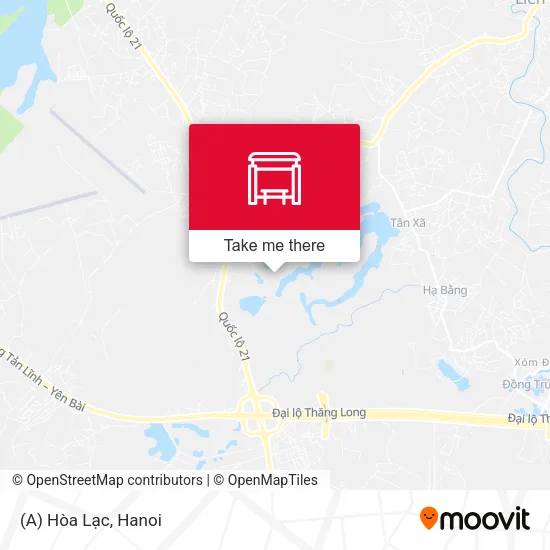 (A) Hòa Lạc map