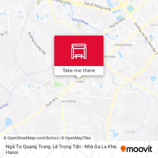 Ngã Tư Quang Trung, Lê Trọng Tấn - Nhà Ga  La Khê map