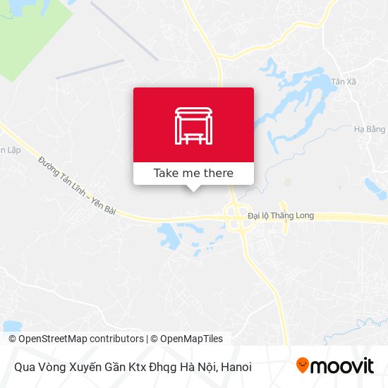 Qua Vòng Xuyến Gần Ktx Đhqg Hà Nội map