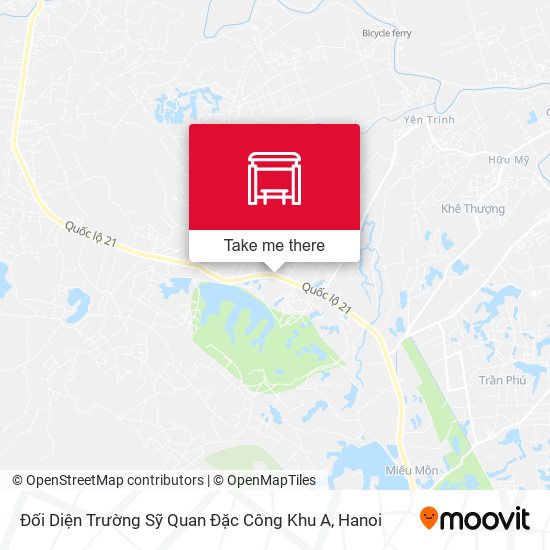 Đối Diện Trường Sỹ Quan Đặc Công Khu A map